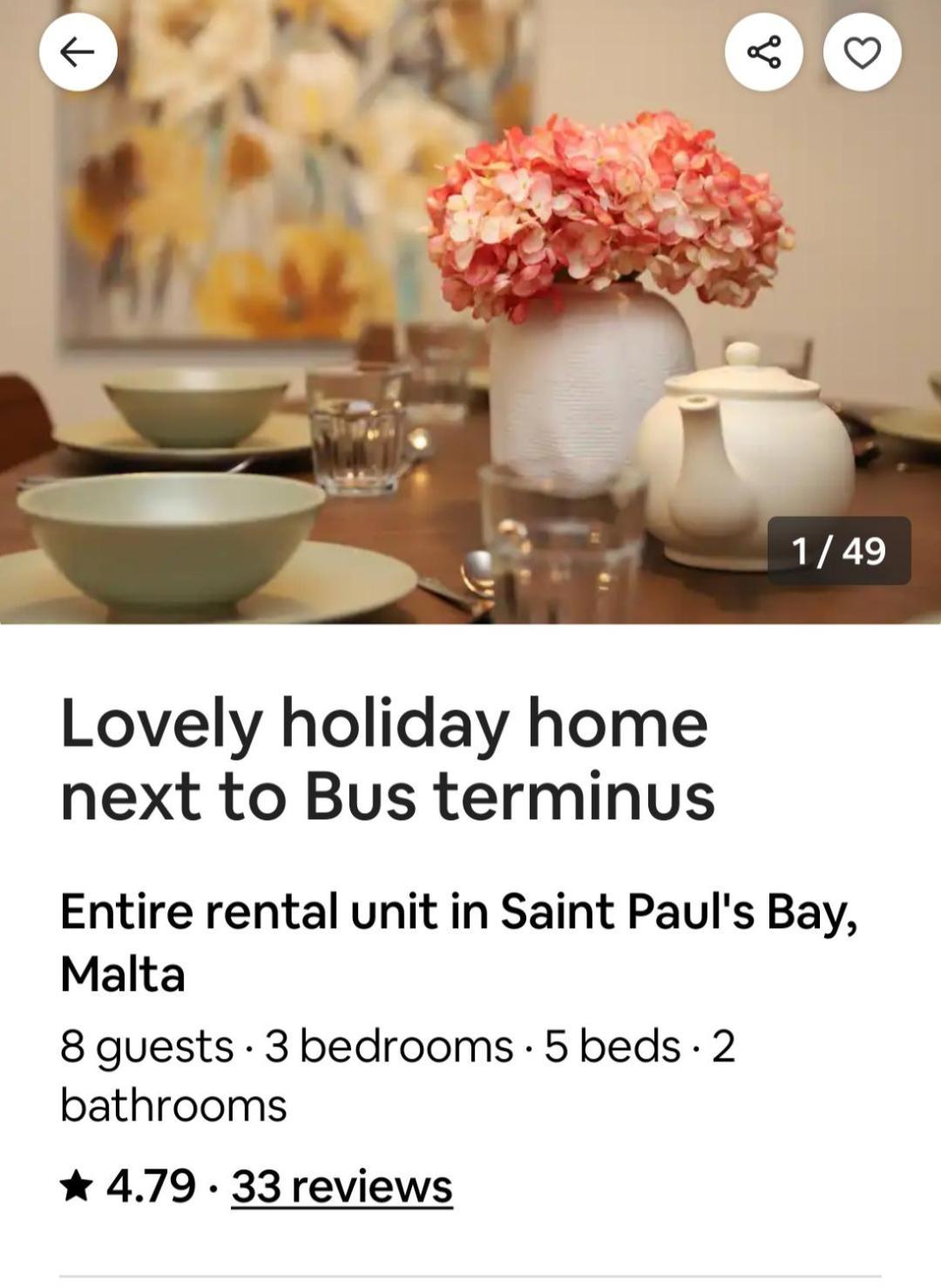 Lovely Holiday Home Next To Bus Terminus St. Paul's Bay Luaran gambar